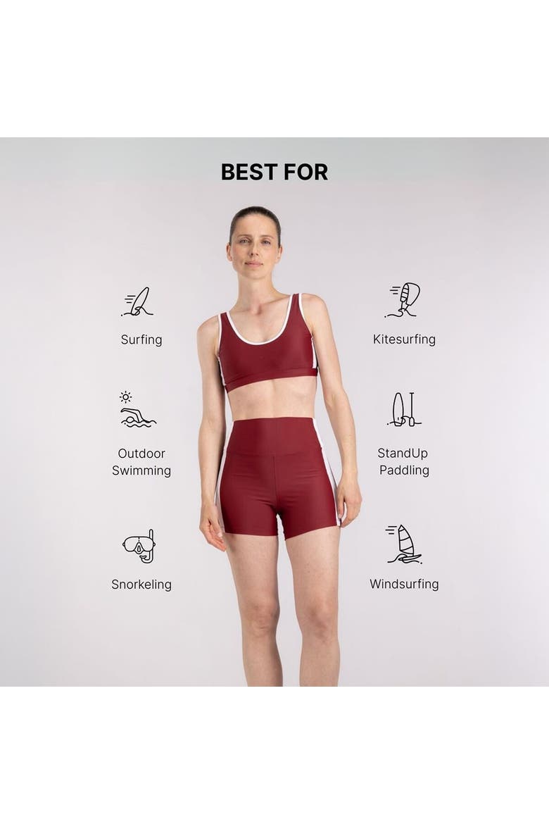 Sports Bikini Short - Women's, Alternate, color, Red