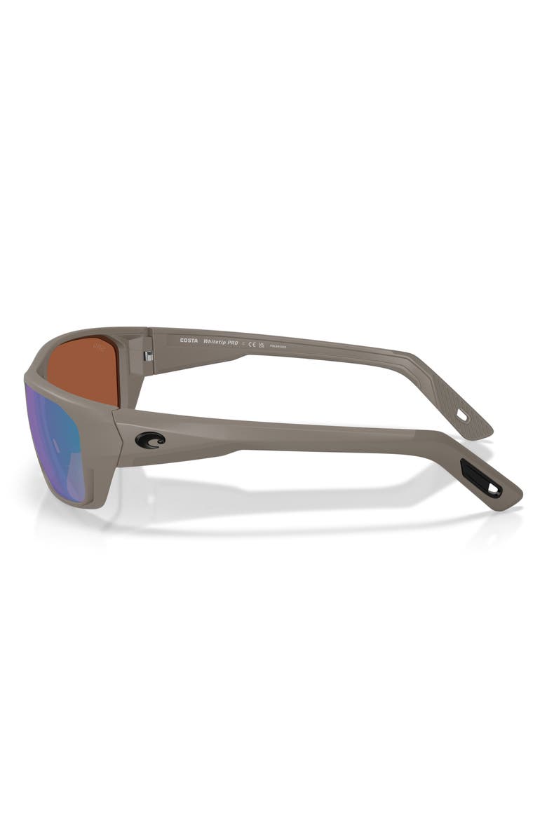 Costa Del Mar Whitetip Pro 57mm Polarized Rectangular Sunglasses, Alternate, color,