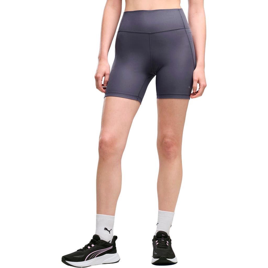 PUMA Cloudspun High Waist 6-Inch Short Tights in Inky Depths at Nordstrom, Size X-Large