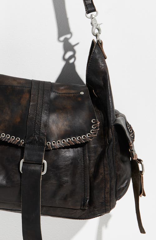 Free People We The Free Baby Leigh Leather Crossbody Bag In Black