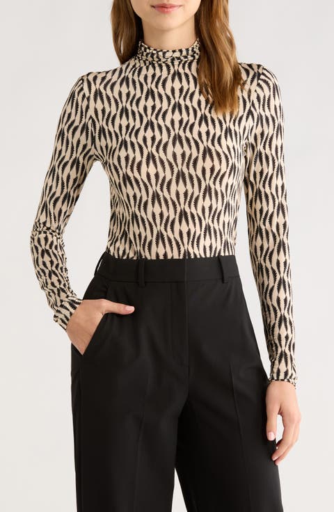 Aurelia Funnel Neck Jersey Top