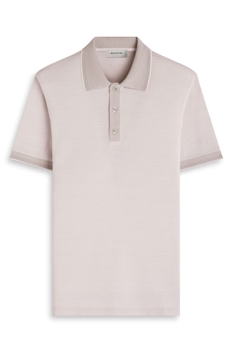 Bugatchi Jacquard Cotton Polo, Alternate, color, Limestone