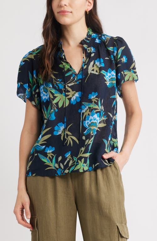 Caslonr Caslon(r) Ruffle Top In Blue