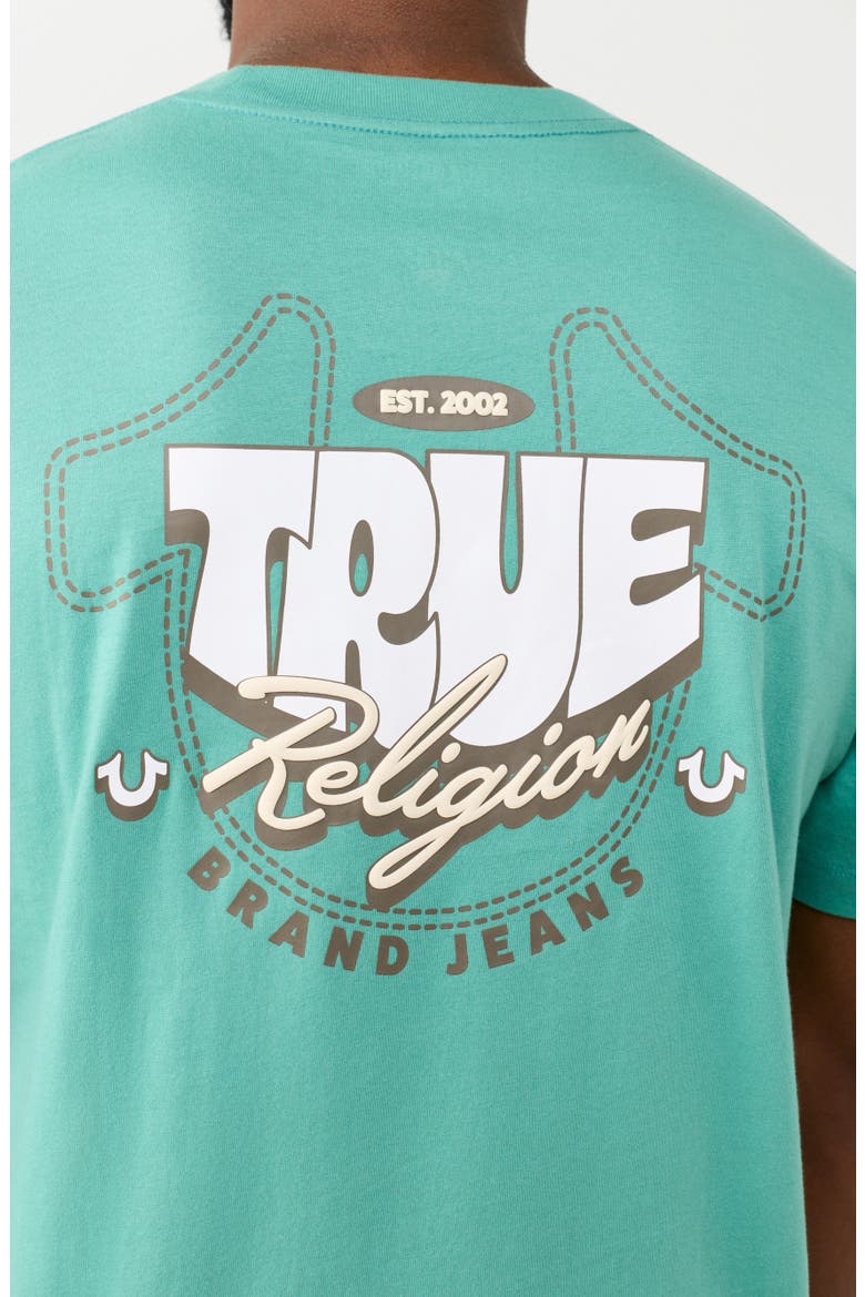 Horseshoe Balloon Graphic T-Shirt, Alternate, color, BERYL GREEN