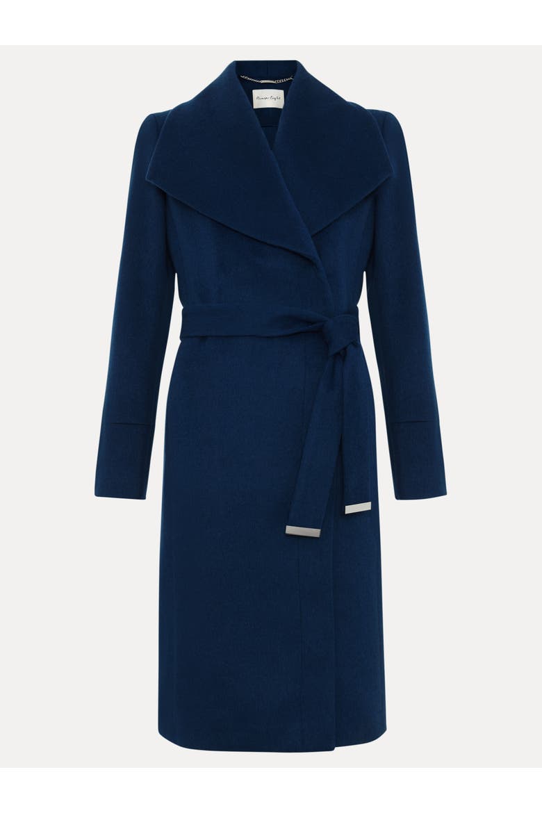 Nicci Belted Coat, Alternate, color, Blue