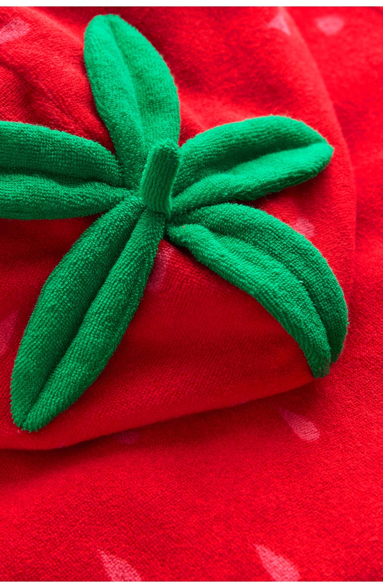 Mini Boden Kids' Romie Terry Full-Zip Hoodie, Alternate, color, Strawberry Tart Red