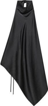 Helmut Lang Tie Scarf Sleeveless Silk Top