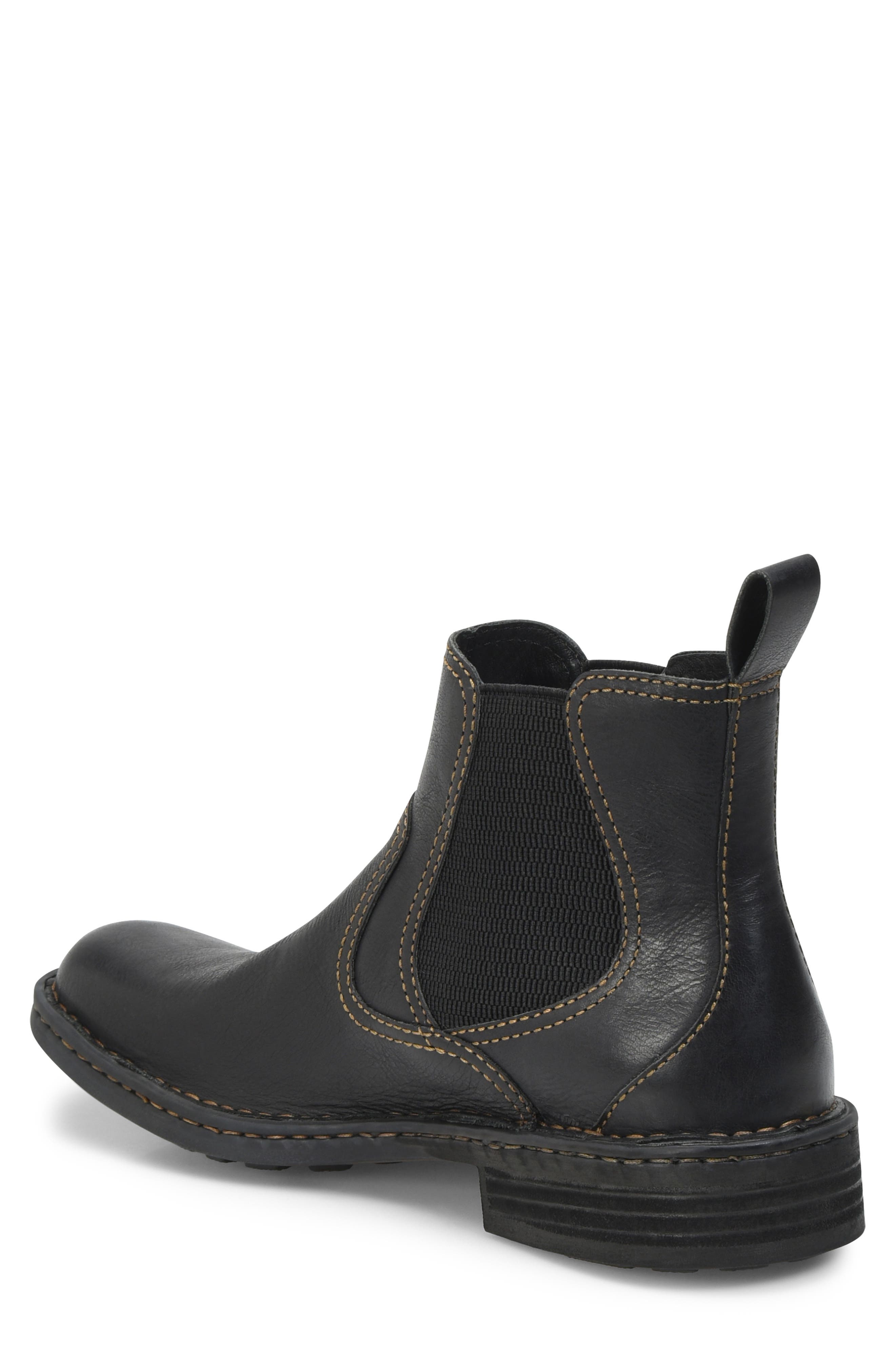 Børn 'Hemlock' Boot, Alternate, color, Black Leather