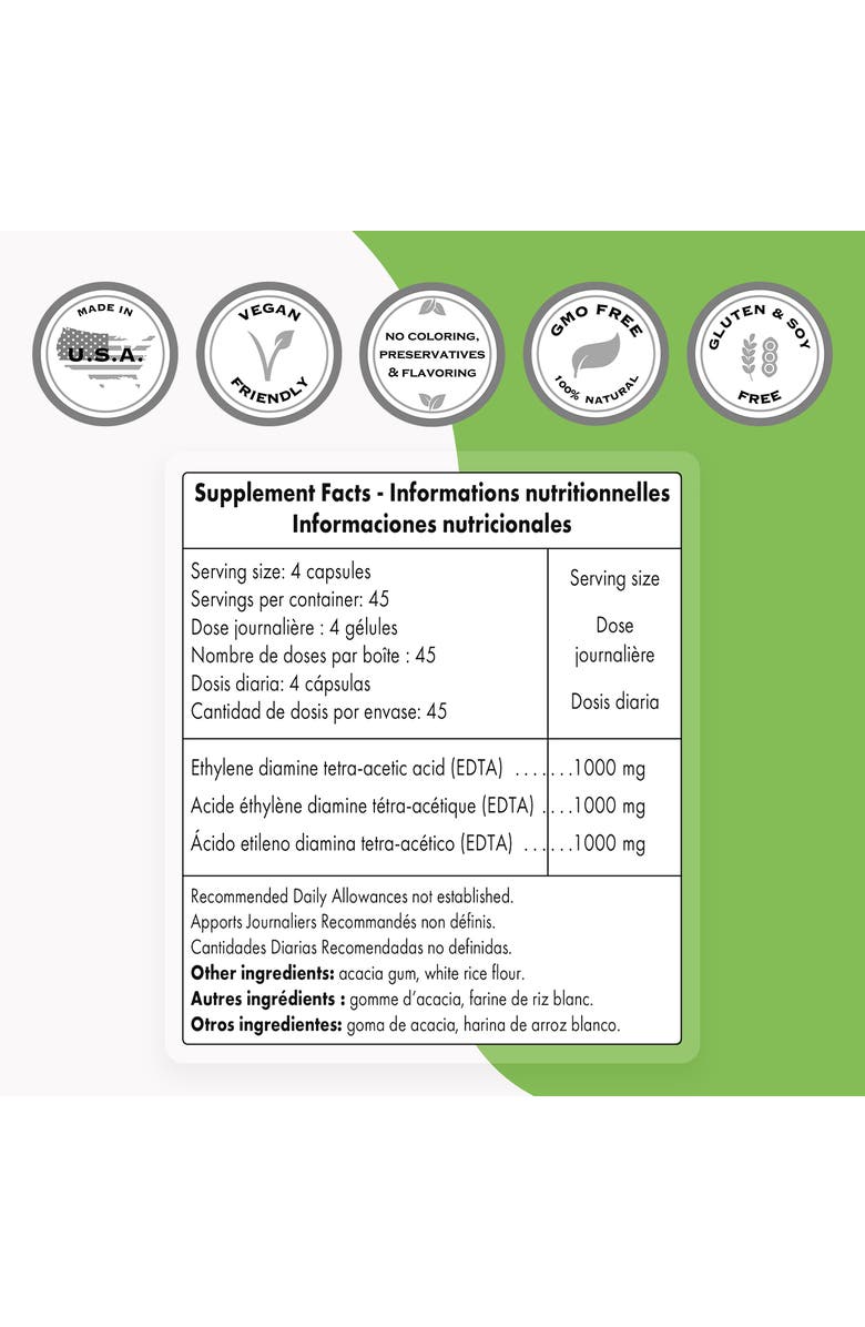 SuperSmart EDTA 1000mg per Day, Alternate, color, NO COLOR
