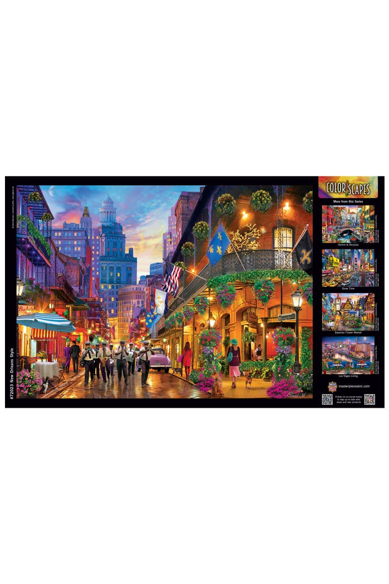 New Orleans Style 1000 Piece Puzzle, Alternate, color, Multicolor