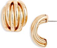Open Edit Ridge Hoop Earrings