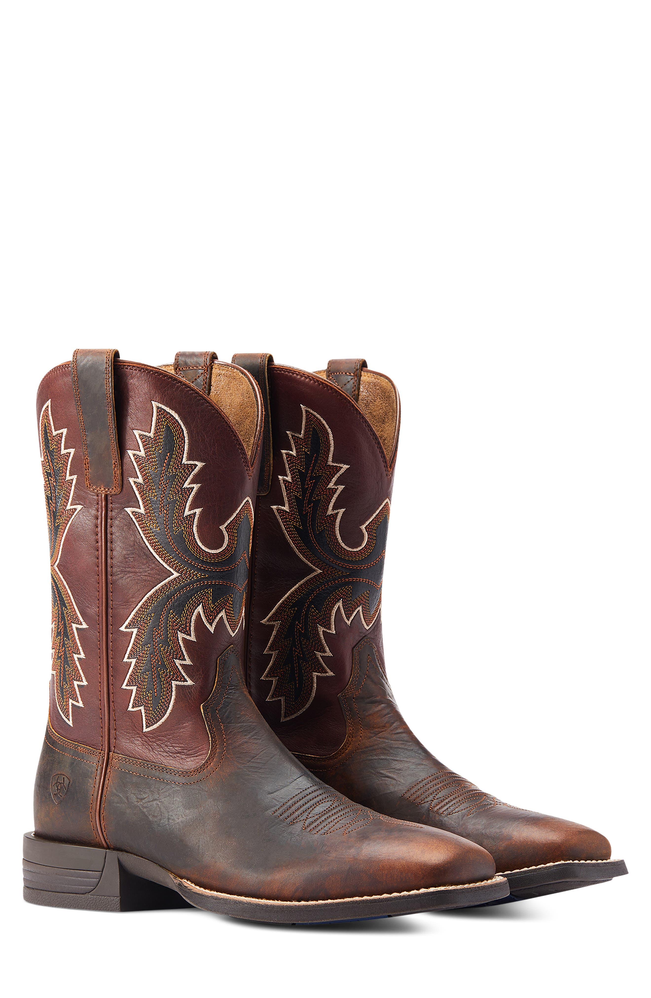 Pay Window Bartop Leather Western Boot, Alternate, color, COGNAC