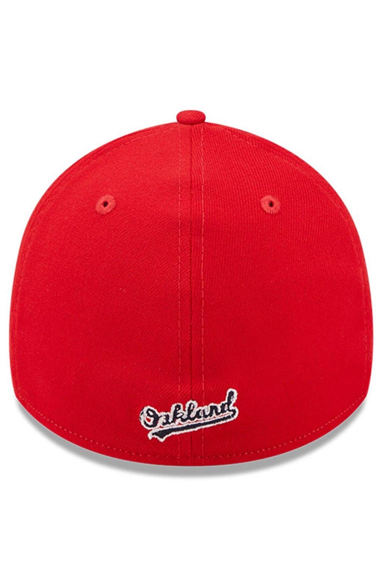 New Era Men's New Era Red Oakland Athletics 2022 4th of July 39THIRTY Flex Hat, Alternate, color, Red