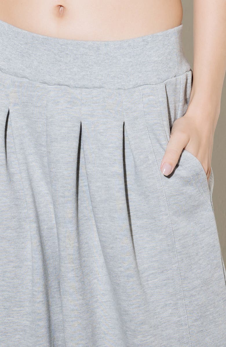 FREEMARKET Knit Peplum Tank & Wide Leg Pants Set, Alternate, color, Grey