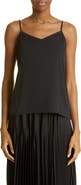 Fabiana Filippi Beaded V-Neck Satin Camisole