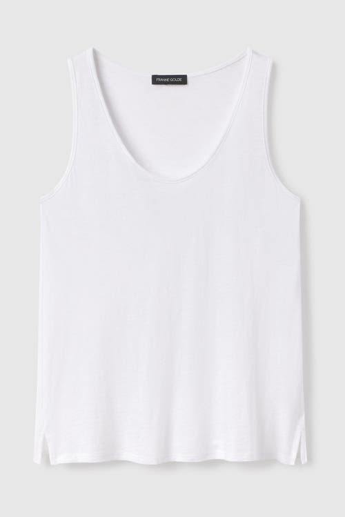 Franne Golde Slub Jersey Scoop Neck Tank