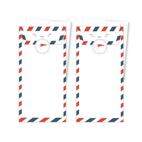 2ct Happy Envelope Long Greeting Card Pack