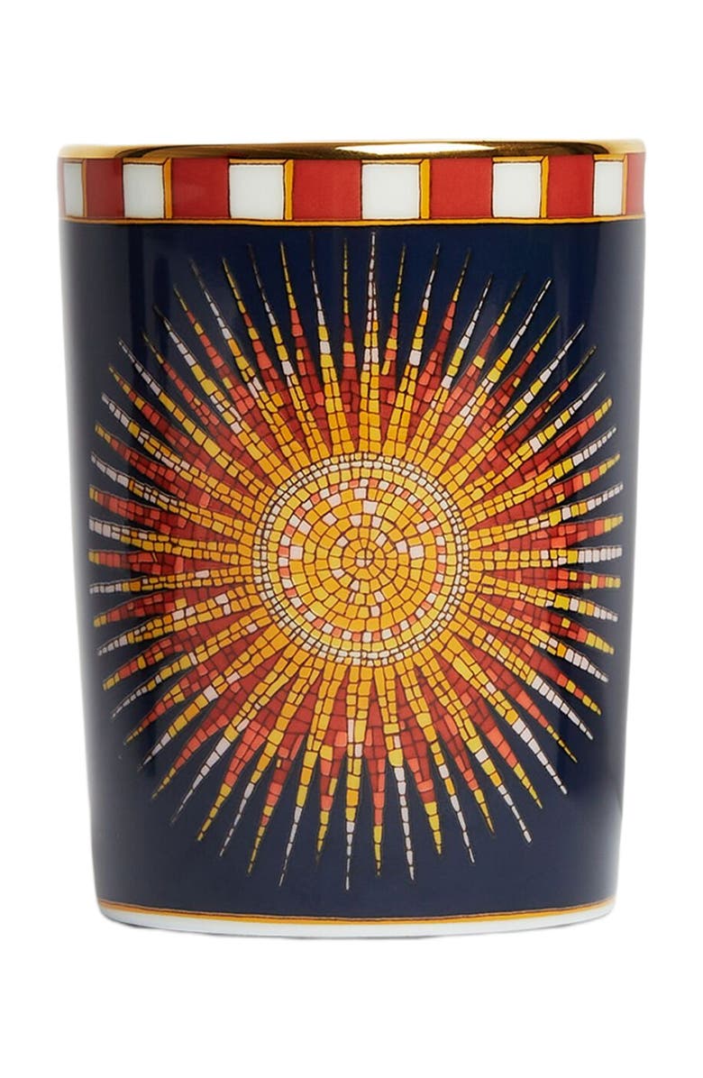 La DoubleJ Decorative Cup, Main, color, Sunrays Midnight Blue