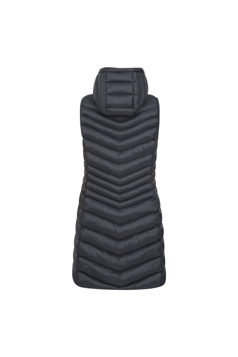 Florence Padded Long Vest, Alternate, color, Black