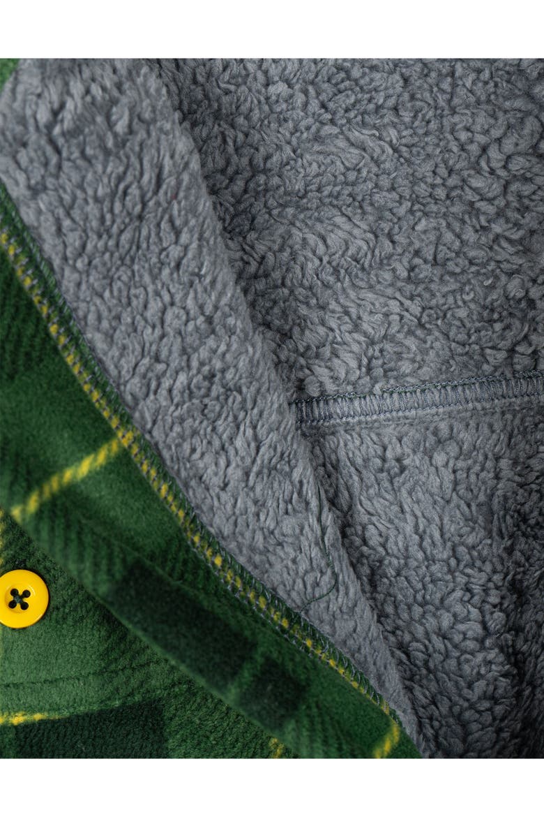 Fleece Lined Shacket, Alternate, color, Green Black Plaid