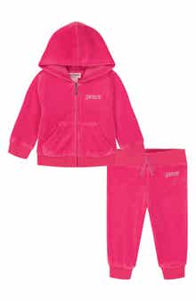 Juicy Couture Embellished Velour Hoodie & Joggers Set
