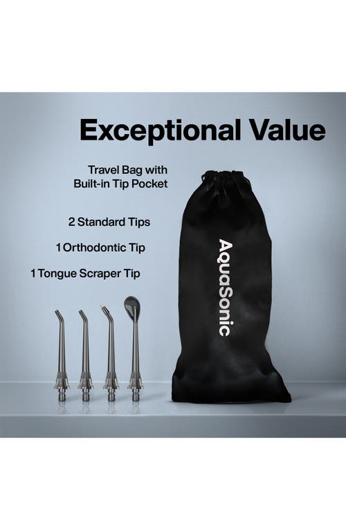 Aquasonic Elite Black Flosser In Black