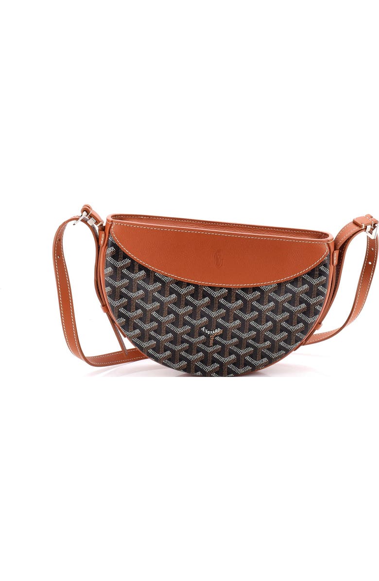 Pre-Owned Goyard Hirondelle Shoulder Bag Coated Canvas and Leather, Main, color, Brown