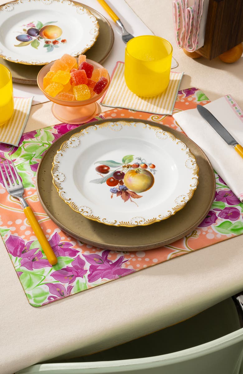 ATELIER SAUCIER Macaw Burlap Tablecloth, Alternate, color,