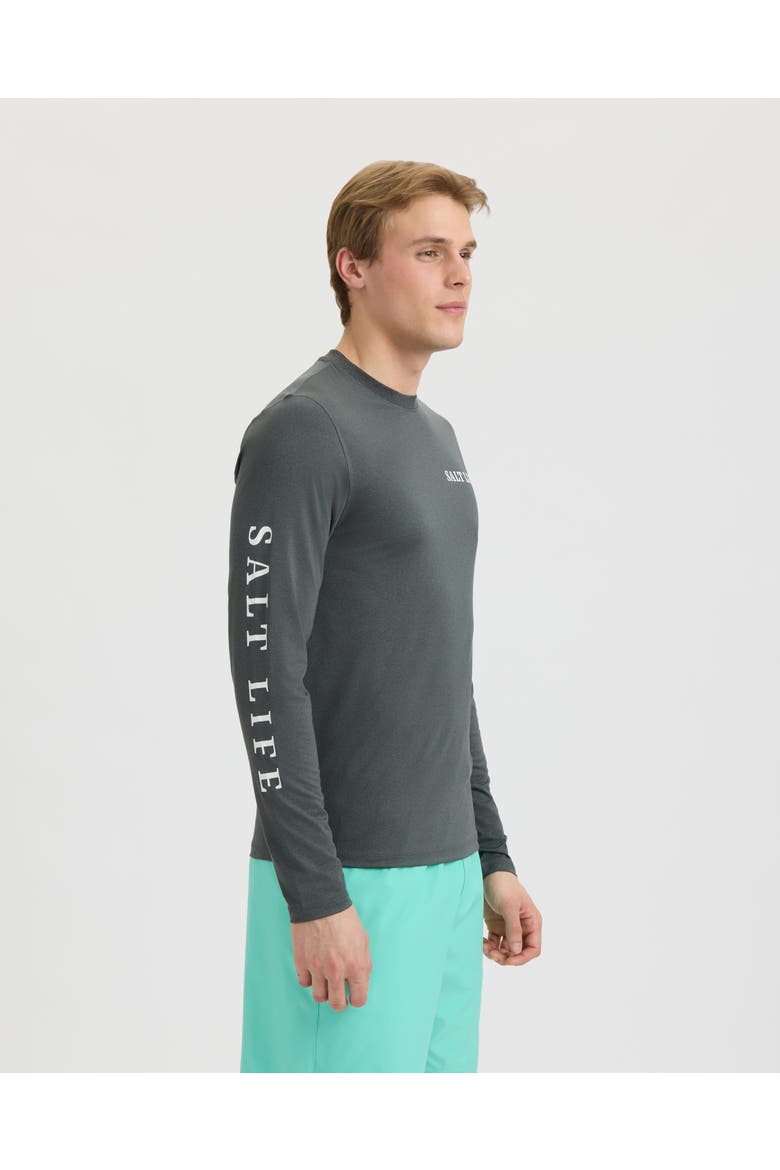 Mahi Way Long Sleeve SLX Performance Tee, Alternate, color, Black Heather