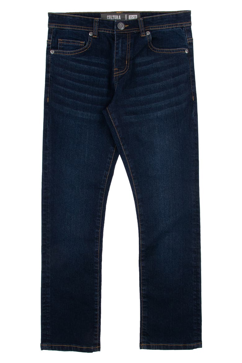 Stretch Slim Fit Jeans, Main, color, DARK BLUE