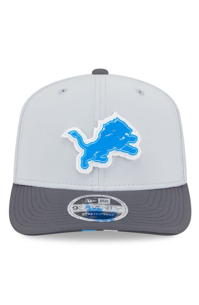 New Era Men's New Era  Gray/Graphite Detroit Lions 2025 NFL Training Camp 9SEVENTY Adjustable Hat, Alternate, color, 