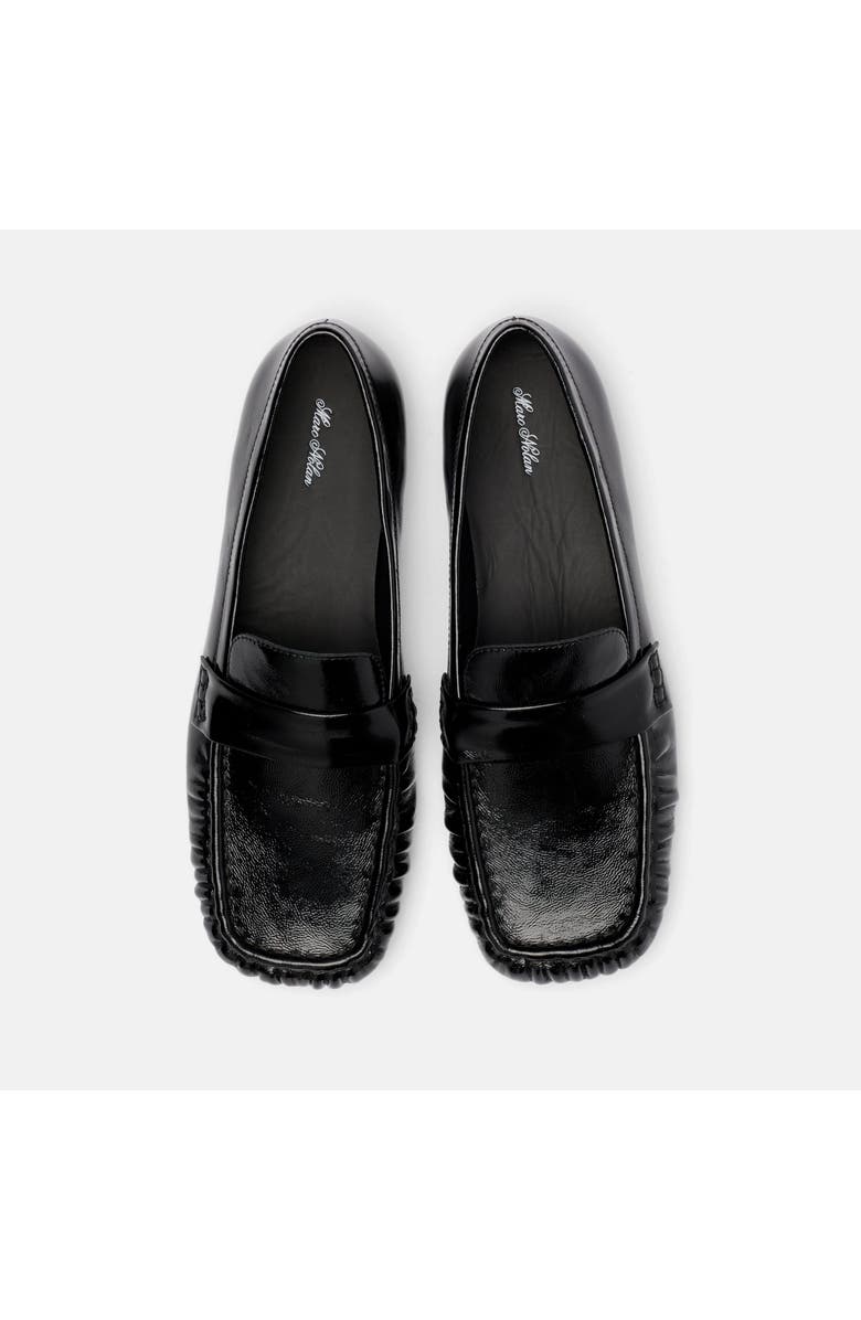 MARC NOLAN Jane Leather Square-Toe Slip-On Loafers, Alternate, color, Black Patent