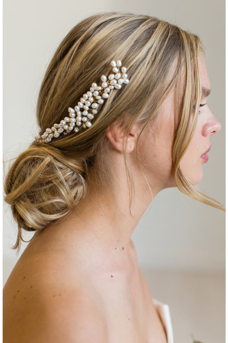 Taja Halo Hair Comb, Alternate, color, GOLD