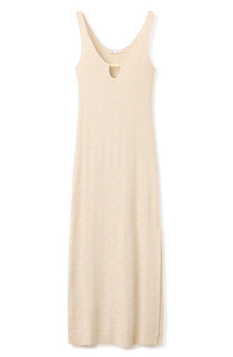 Kids' Beaded Metallic Knit Dress