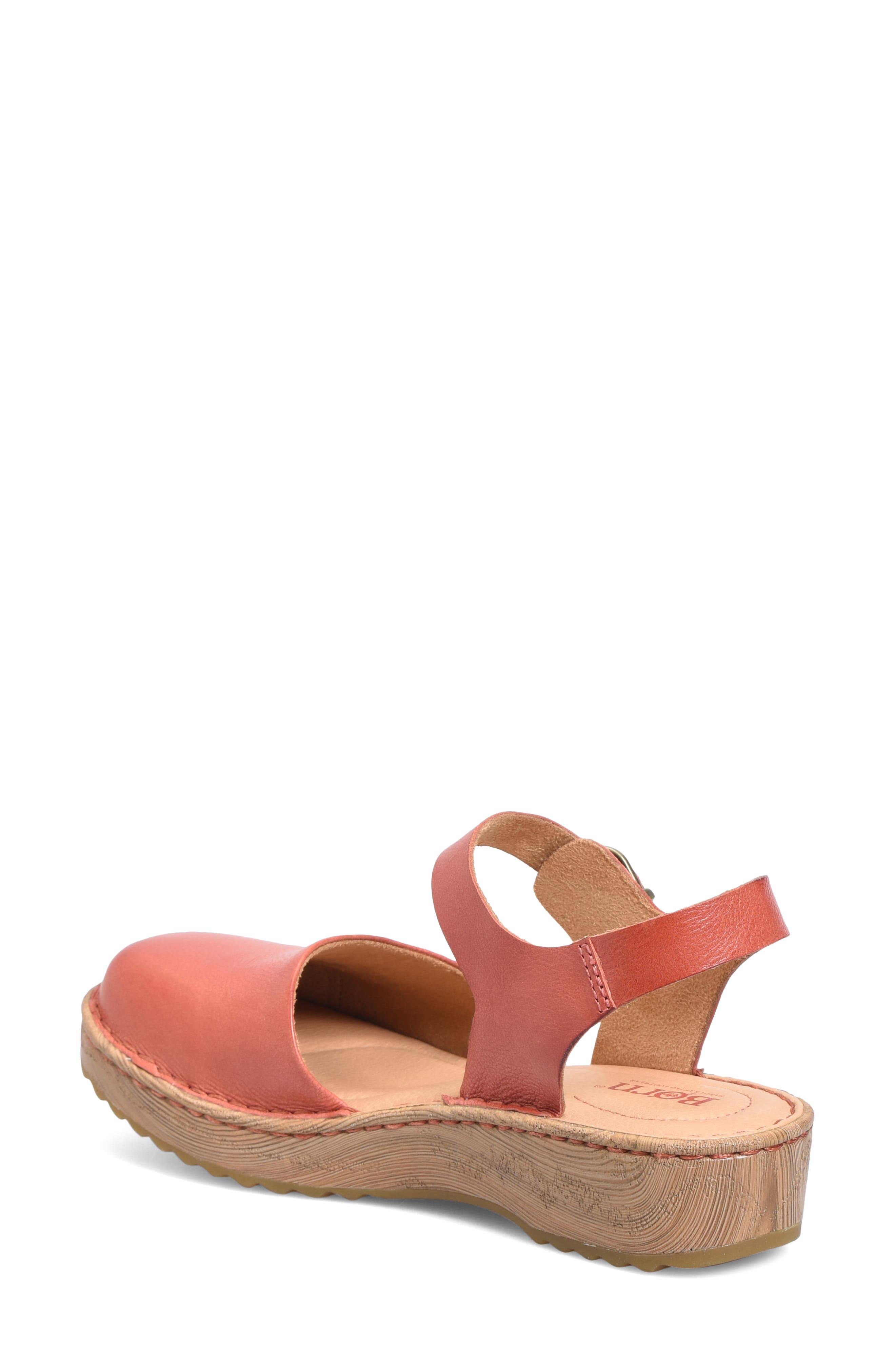 Alianna Quarter Strap Closed Toe Platform Sandal, Alternate, color, RUST F/ G