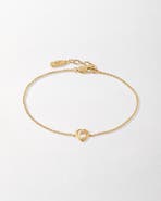 Edge of Ember Heart White Sapphire Bracelet