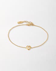 Edge of Ember Heart White Sapphire Bracelet