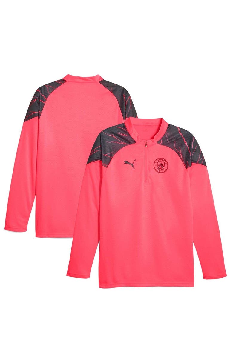 PUMA Men's Puma Red Manchester City 2023/24 Quarter-Zip Training Top, Main, color, Red