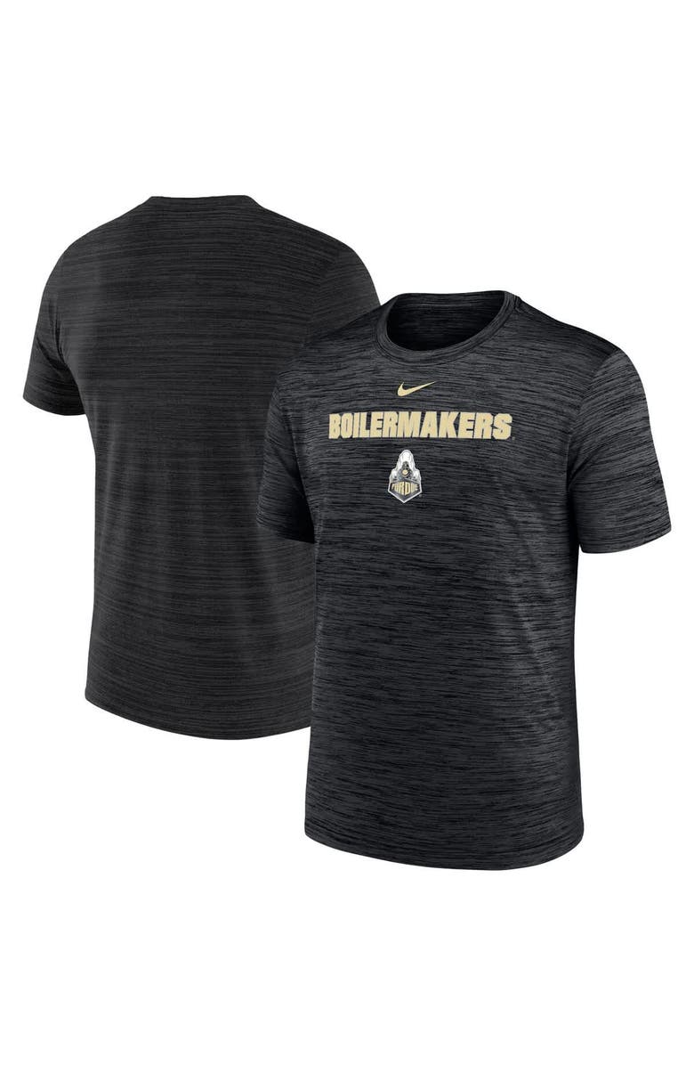 Nike Men's Nike Black Purdue Boilermakers Velocity Performance T-Shirt, Alternate, color, Black