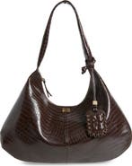 Ganni XXL Bou Croc Embossed Hobo Bag