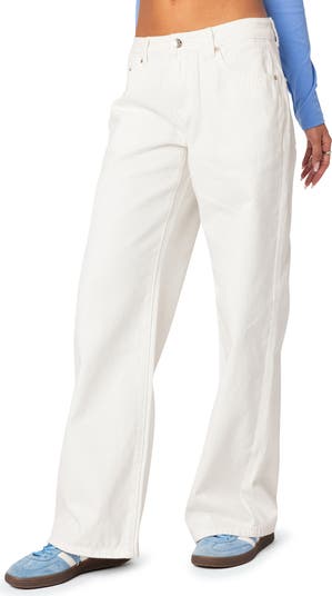 Roman Slouchy Low Rise Wide Leg Jeans