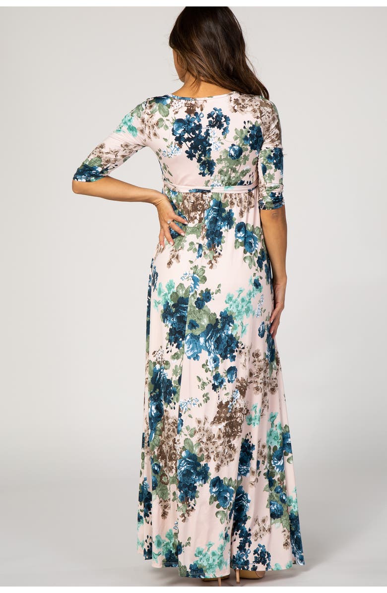 PinkBlush Floral Sash Tie Dress, Alternate, color, Light Pink