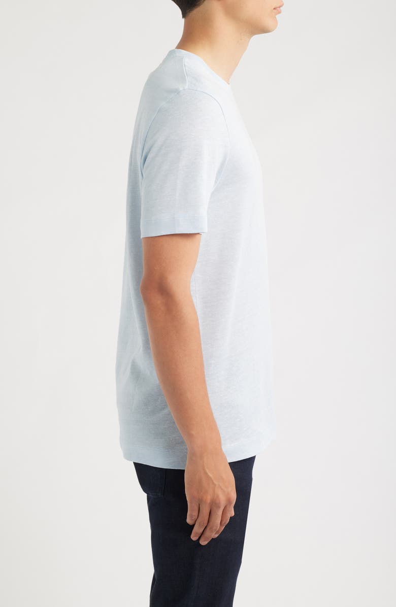 BOSS Thompson Slub Cotton T-Shirt, Alternate, color, Light/ Pastel Blue