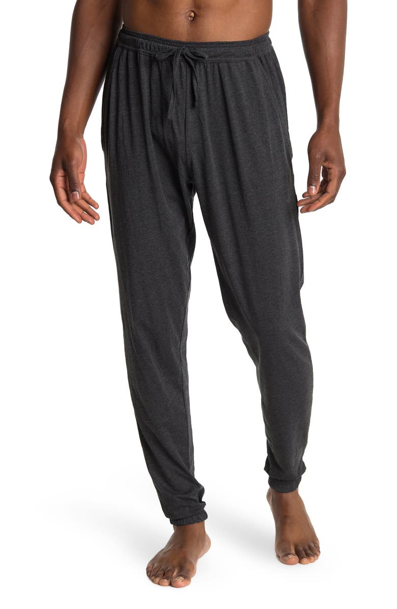 UNSIMPLY STITCHED Drawstring Sleep Pants, Main, color, Dark Heather Grey