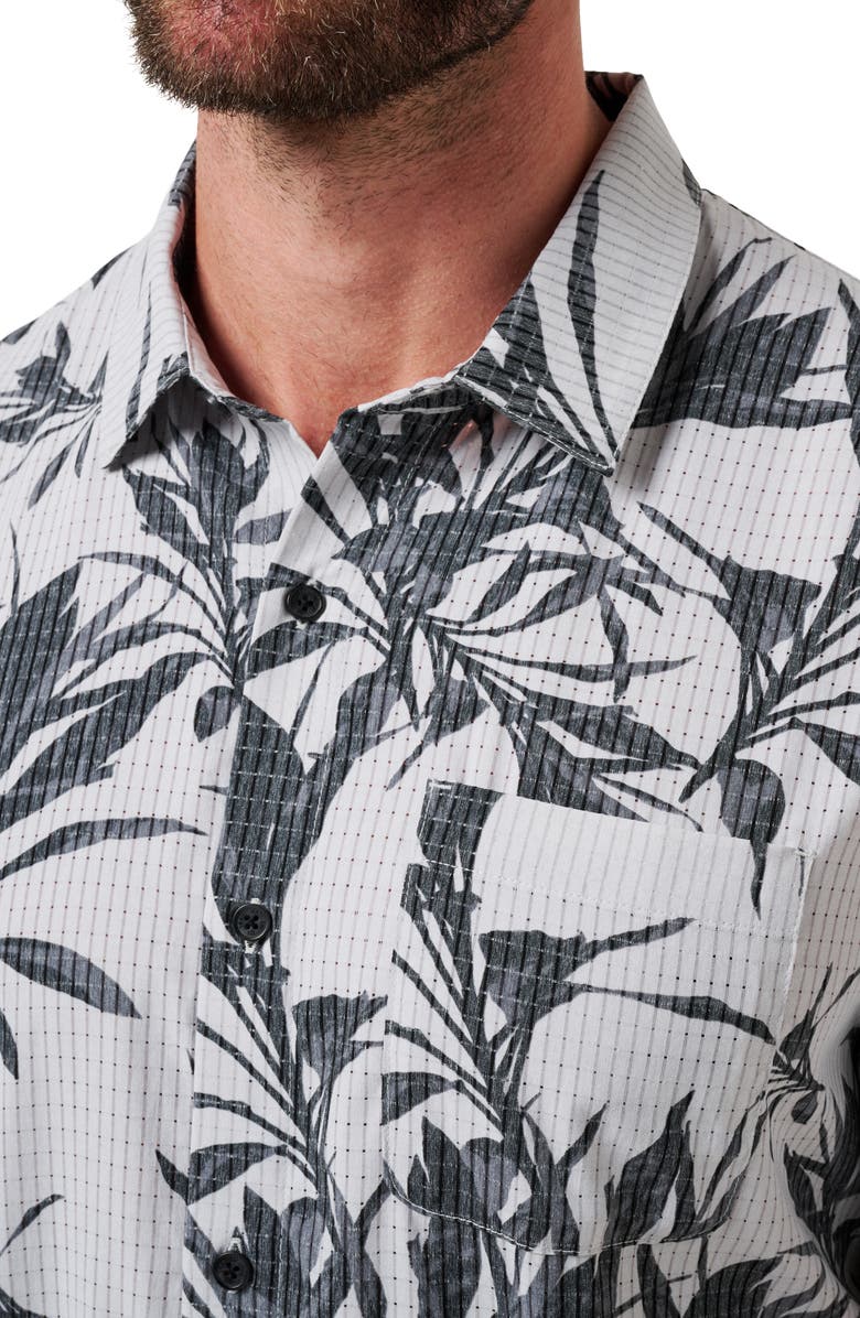 TravisMathew Light Map Short Sleeve Button-Up Shirt, Alternate, color,