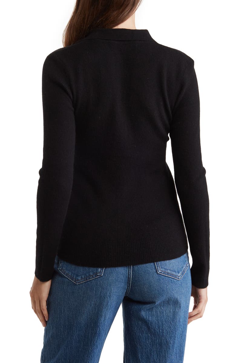 THE CASHMERE PROJECT California Rib Full-Zip Cashmere Sweater, Alternate, color,