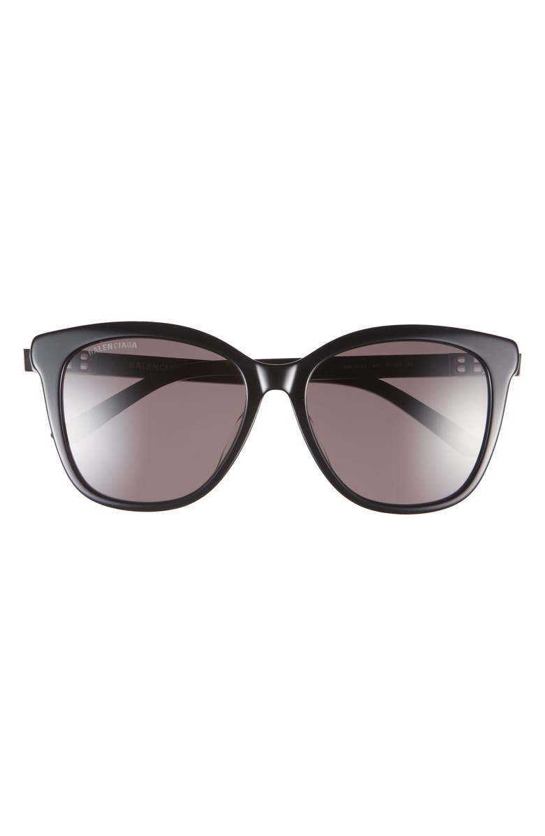 Balenciaga 57mm Round Sunglasses, Main, color,