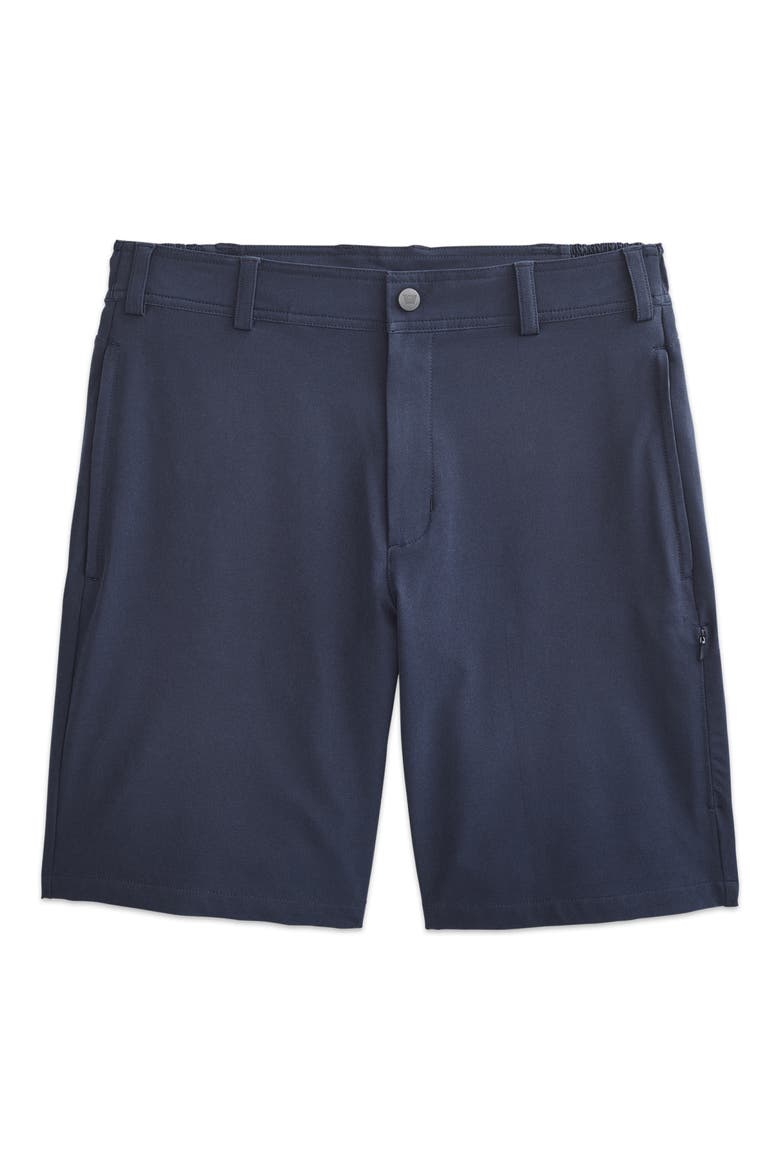 Radius Flex Water Resistant Flat Front Shorts, Alternate, color, TRUE NAVY