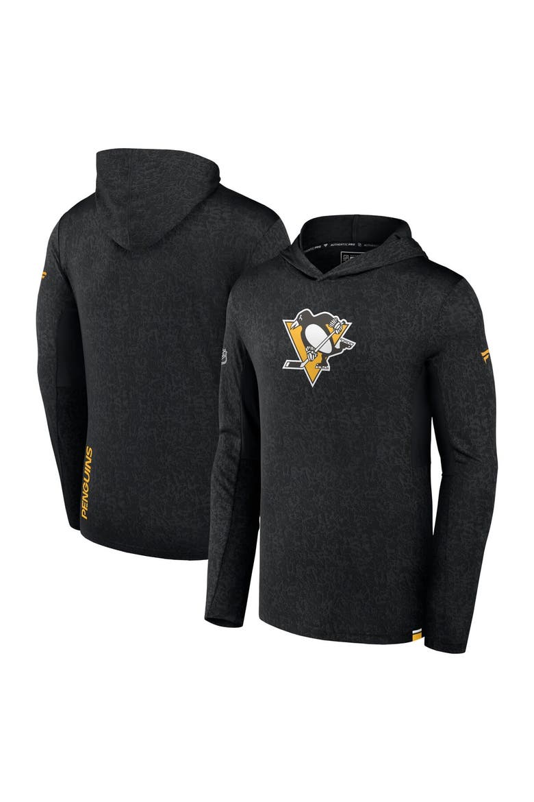 Men's Fanatics Branded  Black Pittsburgh Penguins Authentic Pro Lightweight Pullover Hoodie, Alternate, color, Black