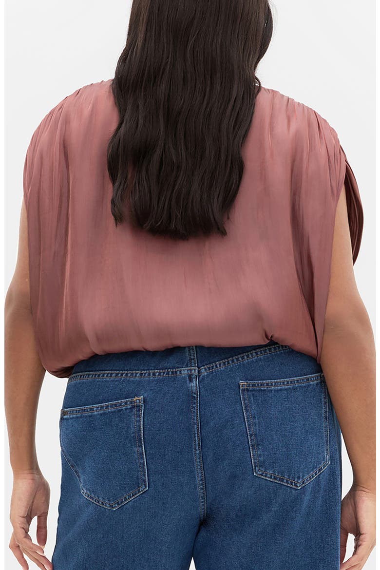 Camilla Luminous Tie Hem Top, Alternate, color, DESERT ROSE